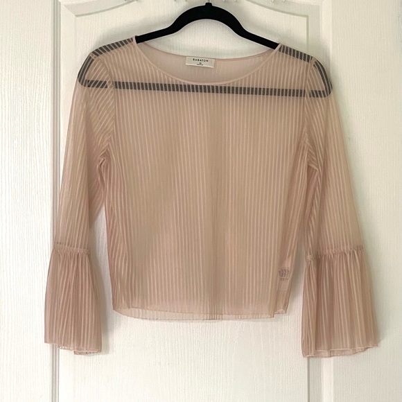 Aritzia Babaton Humbert blouse pink - Picture 6 of 7